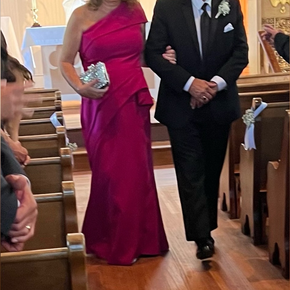 💕Alexandra by Daymor-asymmetric ruffled waist sheath dress-Must go!! - Picture 6 of 11